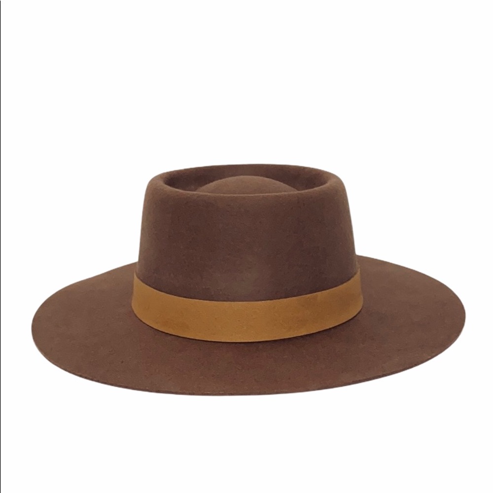 Lack of Color The Mirage Boater Brown Wool Boho Sun Protection Hat